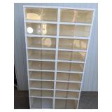 (1) Stackable Clear Door Storage Cabinet