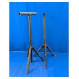 (2) Metal Tripod Utility Stands