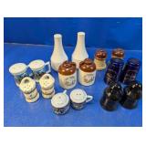 (16) Assorted Ceramic Salt & Pepper Shakers