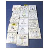 (14) Pure of Heart Tile Magnets