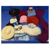 (1) Mixed Knit Hats, Gloves & Scarf Lot