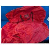 (1) Red Zippered Storage Bag