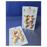 (8) Miniature Cherub Christmas Ornaments Lot