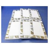 (6) Faux Designs Leaf Border Notecard Sets