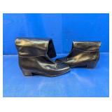 (1) Black Leather Boots