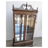 (1) Imperial Grand Rapids Mahogany Curio Cabinet
