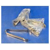 (12) Metal Ice Tongs w/ Gripping Ends