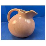 (1) Ceramic Pink Crackle Pitcher