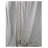 (6) Mixed Fishing Rods (Shimano, Zebco)