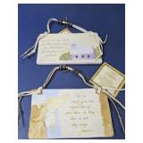 (2) Silvestri Angel Ceramic Plaques