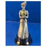 (1) Avon Silver-Tone Lady Figurine