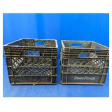 (2) Dean Foods Milk Crates