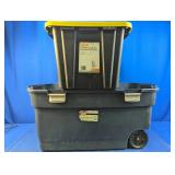 (2) Rubbermaid & HDX Storage Totes