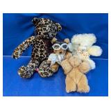(4) Assorted Plush Teddy Bears
