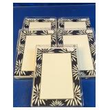 (5) Faux Designs Floral Border Notecard Sets