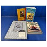 (4) Cookbooks & Recipe Keeper
