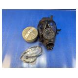(3) Full-Face Gas Mask, Filter, Hose
