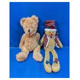 (2) Assorted Plush Bears