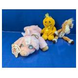 (3) Assorted Plush Hand Puppet & Plush Toys