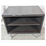 (1) Dark Brown Open Shelf Cabinet