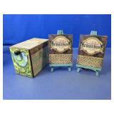 (3) Decorative Mini Easel & Drawer Box Set