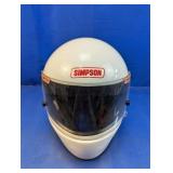 Simpson White Racing Helmet Snell SA 2005