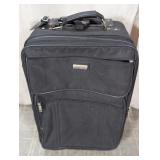 Lucas Soft-Sided Black Rolling Suitcase