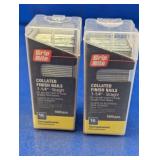 (2) Pack of Collated Finish Nails Lot