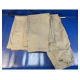 (3) Savane Khaki Cotton Pants 34Wx30L