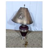 Western Star Metal Shade Table Lamp