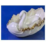 (2) Swan-Shaped Ceramic Dishes