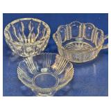 (3) Glass Decorative Bowl Assortment