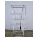 (1) White Metal 6-Tier Wire Shelving Rack