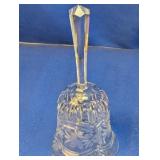 (1) Glass Etched Decorative Bell