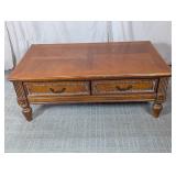 Wooden Coffee Table w/ Drawers