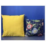 (2) Decorative Throw Pillows