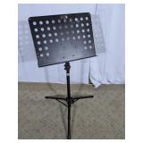 (1) Metal Sheet Music Stand on Tripod Base