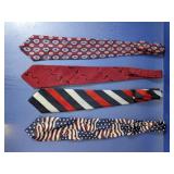 (4) Assorted Patterned Neckties
