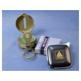 (2) Vintage Compasses & Barlow Box Duo