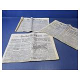 (3) The New York Times Vintage Newspapers
