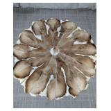 Round Patchwork Springbok Hide Rug