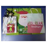 (3) Assorted Christmas Gift Bags With Tags Lot