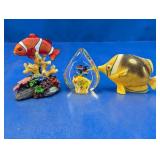 (3) Assorted Fish Figurines Decor