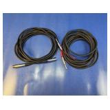 Pro Audio XLR Mic and 1/4" Speaker Cable Set