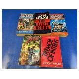 (5) Mixed Genre Paperback Fiction Books