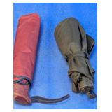 (2) Compact Folding Umbrellas