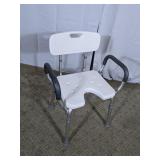 (1) Shower Chair with Back and Arms