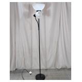 WISAM Black Metal Torchiere Floor Lamp