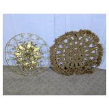 (2) Round Wall Decor Panels