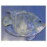 (1) Ross Blue Fish Wall Decor